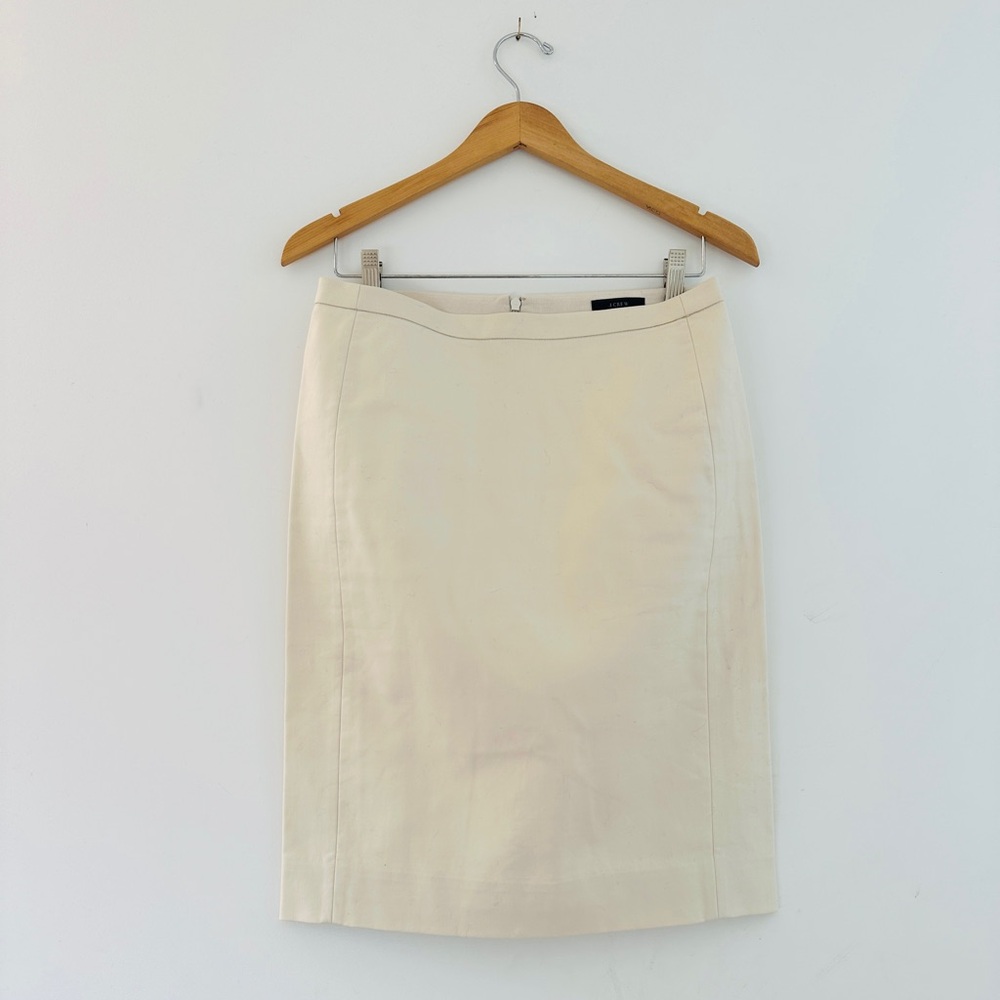 J.Crew Number 2 Pencil Skirt in Cotton Twill - Picture 2 of 7